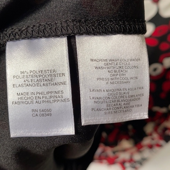 dressbarn Floral 3/4 Sleeved gathered waist Midi dress, Size 6 - Picture 8 of 9